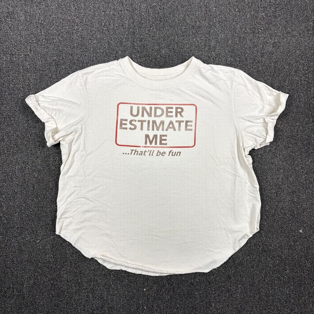 Miranda Lambert T Shirt Women's Cropped Under Estimate Me Tee Casual Size Large